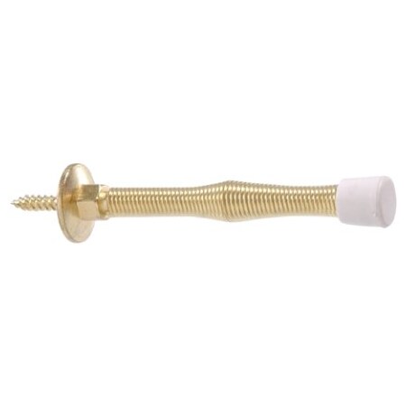 3 BRASS PLATED SPRNG DRSTOP